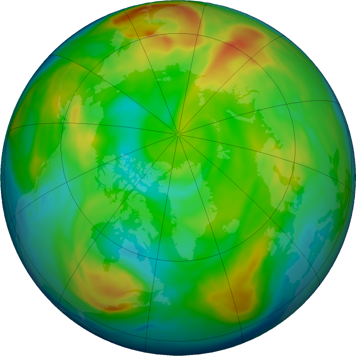 Arctic ozone map for 24 December 2022
